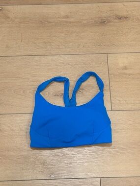 lululemon athletica Bright Blue Strappy Racerback Crop Top